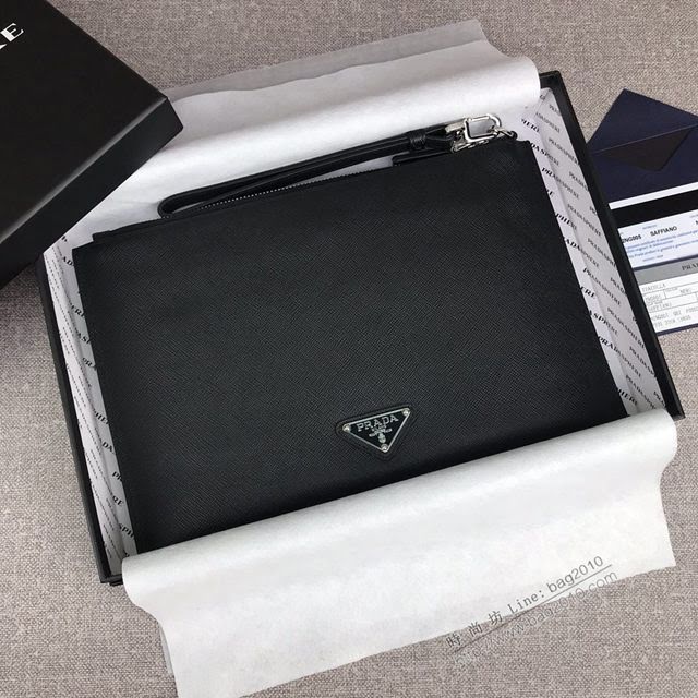 prada手包 普拉達十字紋牛皮手拿包 2NG005 PRADA限量版最新摩登態度系列手包  pyd2264
